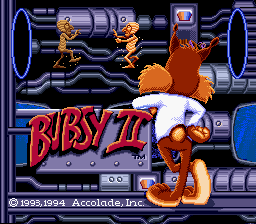 Bubsy II (USA) Title Screen
